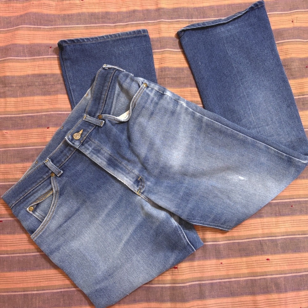Vintage 80s  Lee Riders Jeans Made in USA Medium Wash Denim Straight Leg Jeans